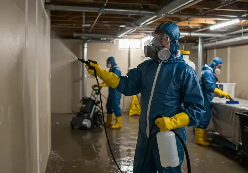 Basement Sanitization and Antimicrobial Treatment process in Tishomingo, OK